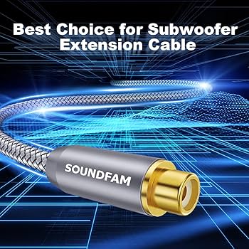 Amazon | RCA サブウーファーケーブル SOUNDFAM サウンドファム
